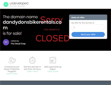 Tablet Screenshot of dandydonsbikerentals.com